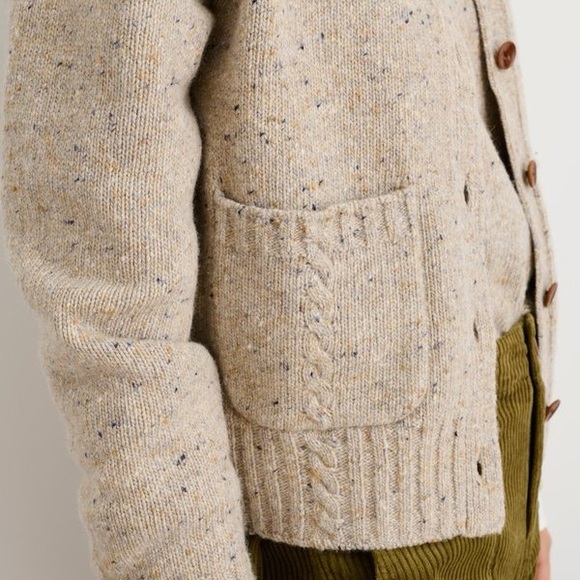 Alex Mill Francis cardigan - Donegal Oatmeal - Size S - Picture 3 of 4